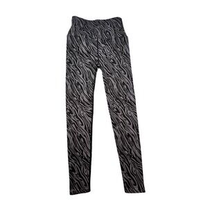 Spiritual Gangster Grey Tiger Stripe Leggings Womens M/L High Waist Seamless